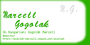 marcell gogolak business card
